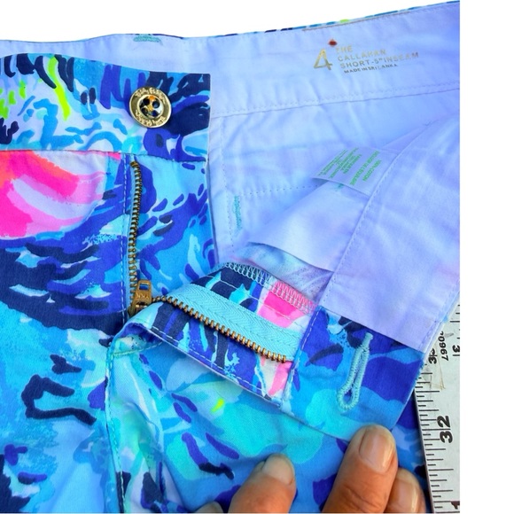 Lilly Pulitzer 2 Pc Lot Tropical Resort Callahan Shorts Set Women Sz 4 - Picture 10 of 10